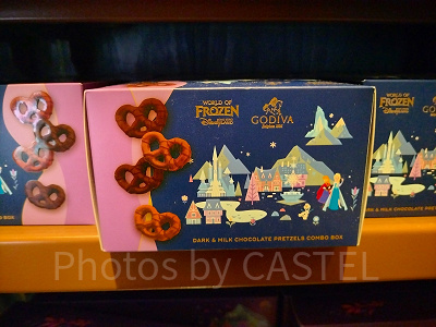 香港ディズニーアナ雪グッズ:【GODIVAコラボ】プレッツェル(ダーク/ミルク)セット