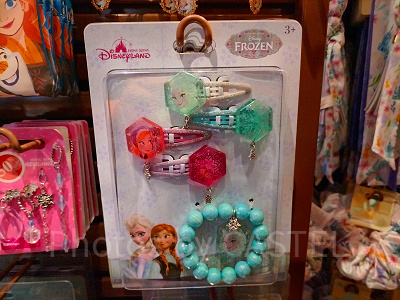 香港ディズニーアナ雪グッズ:ヘアポニー&ヘアクリップセット