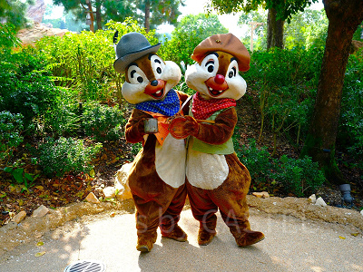 香港ディズニーのグリーティング:グリズリーガルチのチップ&デール