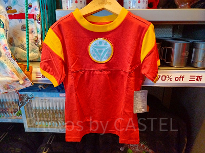 香港ディズニーマーベルグッズ：アイアンマンなりきりTシャツ