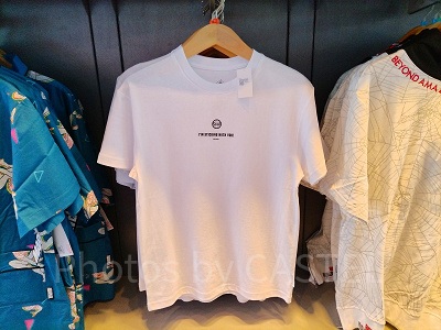 香港ディズニーマーベルグッズ：スパイダーマンのTシャツ（白）