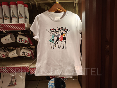香港ディズニー20周年DAICHI MIURAコラボグッズ：レディスTシャツ