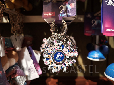 香港ディズニー20周年「ミッキー&フレンズ・グランドセレブレーショングッズ」:キャラクターキーチェーン