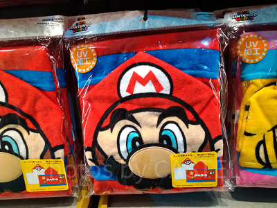 フード付きタオル マリオ