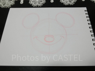 ミッキーの書き方ステップ④-1