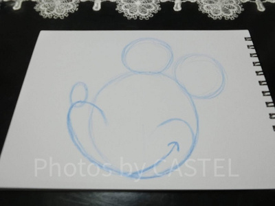 ミッキーの書き方ステップ⑤-1