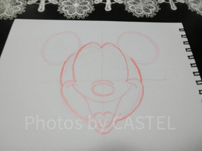 ミッキーの書き方ステップ⑤-2