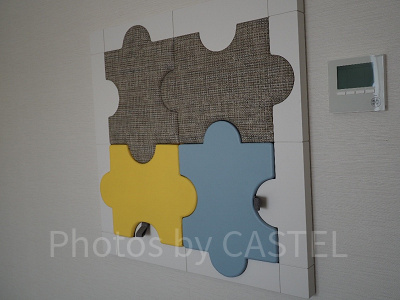 お部屋にあったパズルを外すと面白い仕掛けが