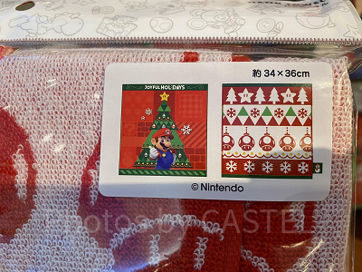 マリオとパワーアップアイテムのハンドタオルセット／USJクリスマスグッズ 2022