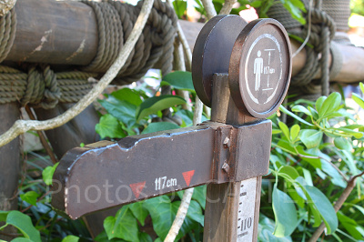 揺れが大きく、身長制限のあるインディ・ジョーンズ・アドベンチャー