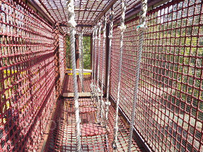 大人でも足がすくむサバンナの遊び場 内部