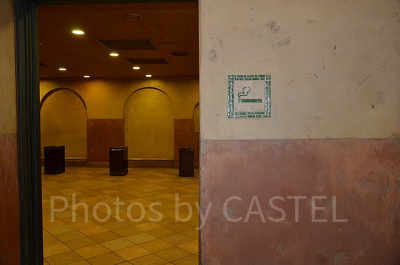 ジャングルクルーズ横の喫煙所内部