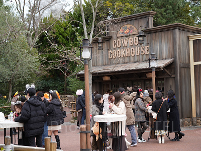 1月ディズニーランド混雑レポ：カウボーイ・クックハウス（14:00頃）
