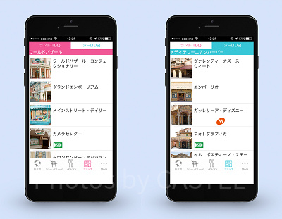 ディズニーランド（TDL）＆ ディズニーシー（TDS）ショップ一覧 ※見やすいように並列表記になっていますが通常はランドかシーのみ表記です。