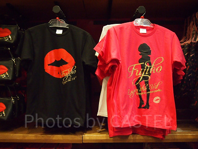 ルパン三世不二子シルエットピンクTシャツ