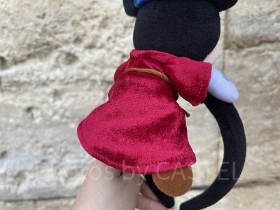 ベロアのような光沢あり！（ファンタジアミッキーぬいぐるみ付きカチューシャ）