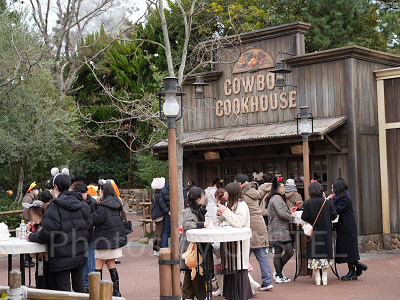 3月ディズニーランド混雑レポ:カウボーイクックハウス