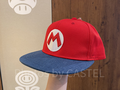 マリオのキャップ（つばブルー）