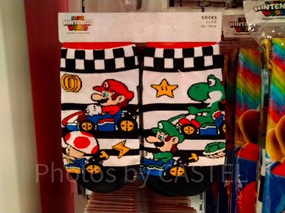 マリオカートのキッズ靴下 キャラクター柄