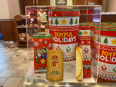 マリオのアソートクッキー缶／USJクリスマスグッズ 2022