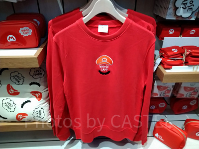 マリオのワンポイントトレーナー（赤）