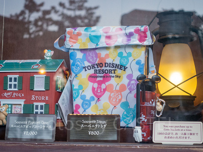 ミッキーバルーンのスーベニアポップコーンケース