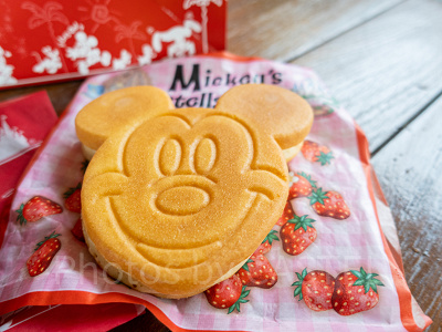 ミッキーカステラケーキ(ストロベリー)