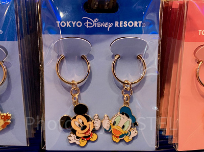 ミッキー＆ドナルドのペアキーチェーン
