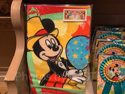 ミッキー&ミニーバースデータオル