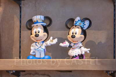 ミッキー&ミニーのフィギュアリン(ディズニーシー20周年デザイン)