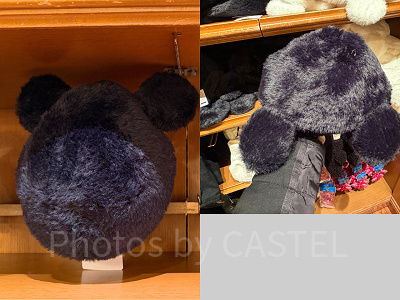 ミッキーシェイプベレー帽（黒）