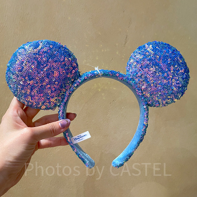 ミッキースパンコールカチューシャ（水色）