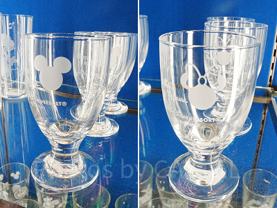 ミッキーシェイプ・ミニーシェイプのピルスナーグラス
