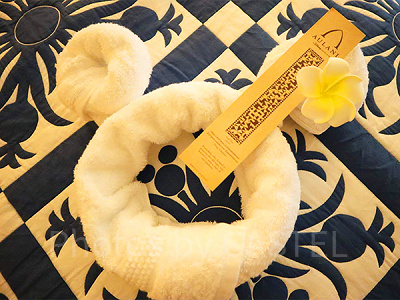 アウラニならではのミッキータオルのおもてなし