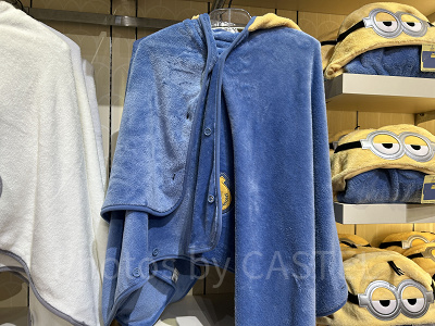 ミニオンのフード付きポンチョ