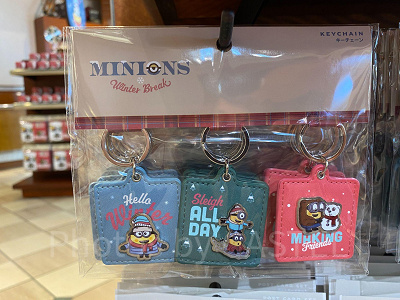 ミニオンのキーチェーンセット/USJクリスマスグッズ2022