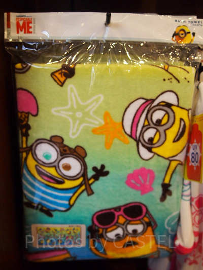 「MINIONS SUMMER」シリーズの総柄バスタオル