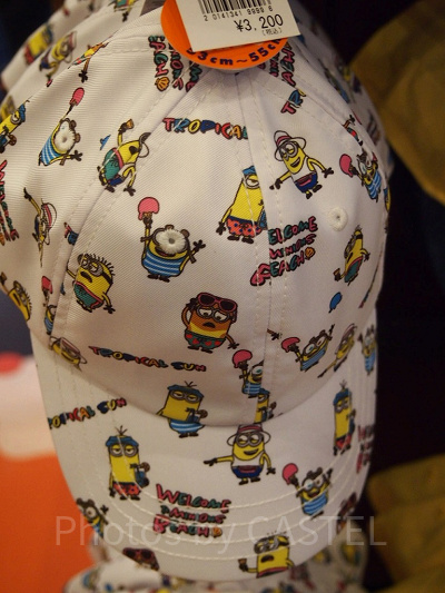  「MINIONS SUMMER」シリーズの総柄キャップ