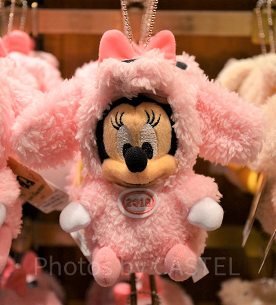 ミニーぬいぐるみバッジ