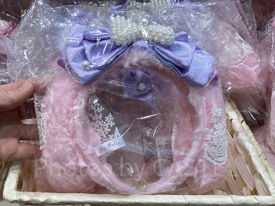 マイメロディのカチューシャ ビジュー・レース付き