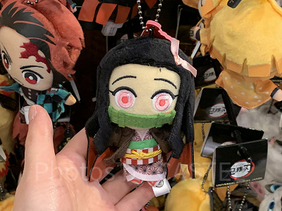 禰豆子のマスコットキーチェーン(USJ鬼滅の刃グッズ2024)