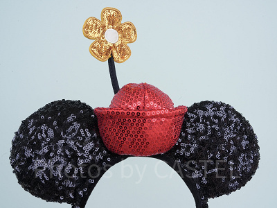 オールドミニースパンコールカチューシャの帽子