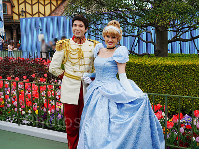 プリンス・チャーミングとシンデレラがいっしょに登場することも！