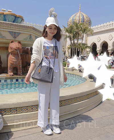 ホワイトの爽やかワントーンコーデ