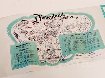 アナハイムディズニーランド開園当時の復刻マップ