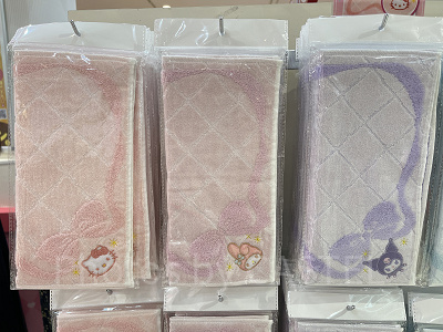 リボンデザインミニタオル