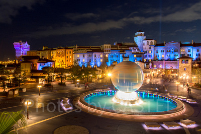 ディズニーシーのロマンチックな夜景