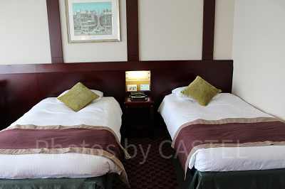 落ち着いた色調の室内