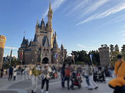 シンデレラ城前の様子／16:00頃