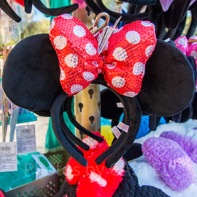 スパンコールリボンカチューシャ